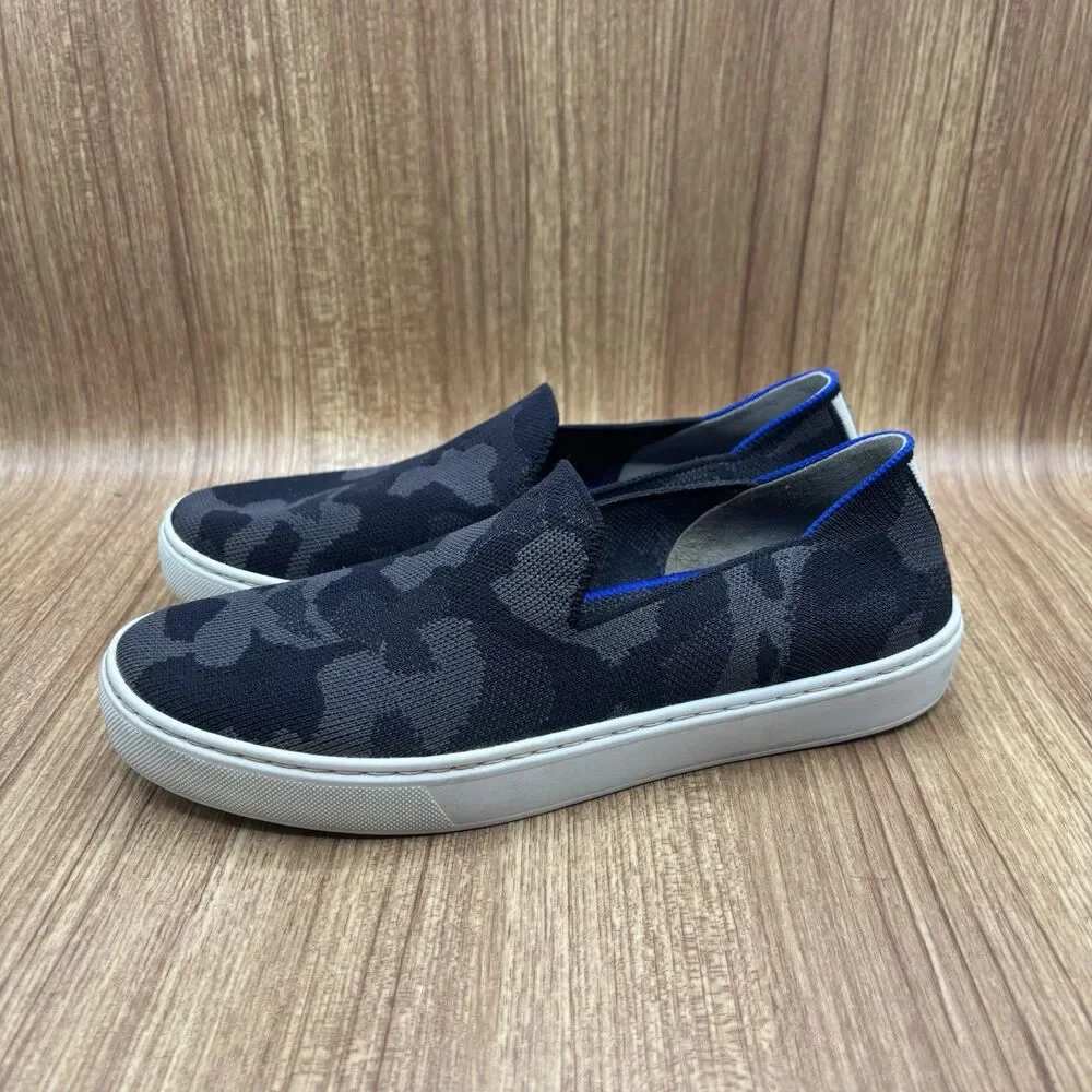 Rothy’s The Original Slip On Sneaker Black Camo Women’s Size‎ 8